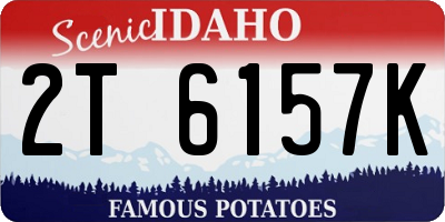 ID license plate 2T6157K