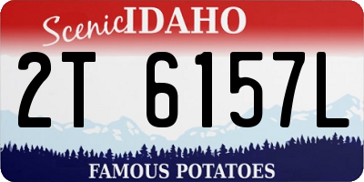 ID license plate 2T6157L
