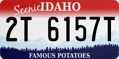ID license plate 2T6157T