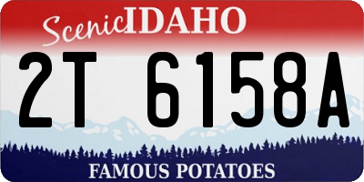 ID license plate 2T6158A