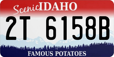 ID license plate 2T6158B
