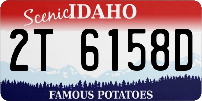 ID license plate 2T6158D