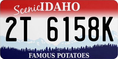 ID license plate 2T6158K