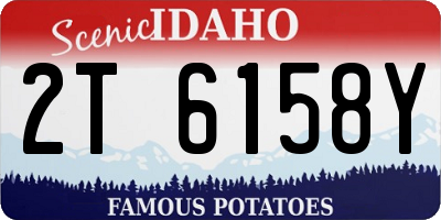 ID license plate 2T6158Y