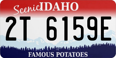 ID license plate 2T6159E