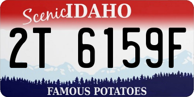 ID license plate 2T6159F