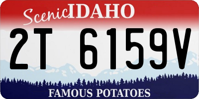 ID license plate 2T6159V