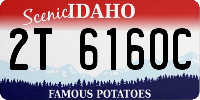 ID license plate 2T6160C