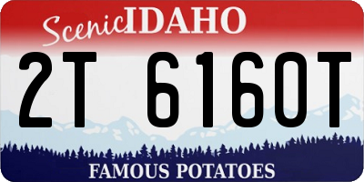 ID license plate 2T6160T