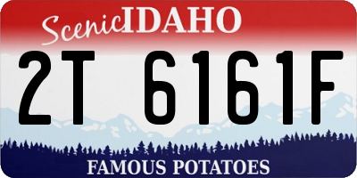 ID license plate 2T6161F