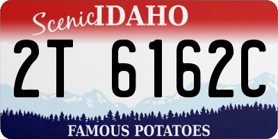ID license plate 2T6162C