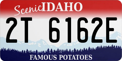 ID license plate 2T6162E