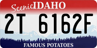 ID license plate 2T6162F