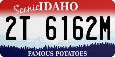 ID license plate 2T6162M