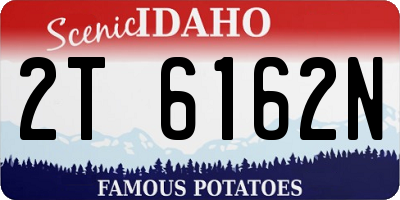 ID license plate 2T6162N