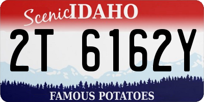 ID license plate 2T6162Y