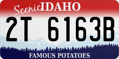 ID license plate 2T6163B