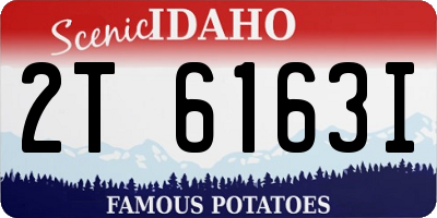 ID license plate 2T6163I