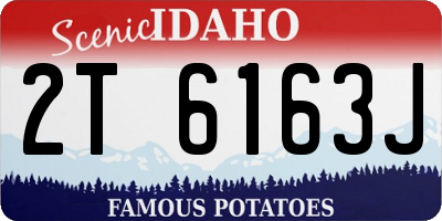 ID license plate 2T6163J