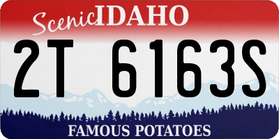 ID license plate 2T6163S