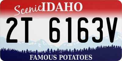 ID license plate 2T6163V