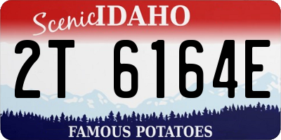 ID license plate 2T6164E
