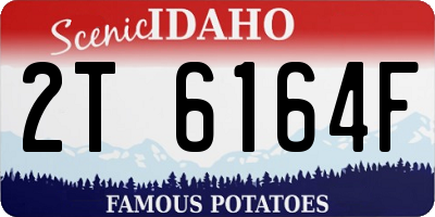 ID license plate 2T6164F