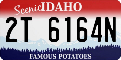 ID license plate 2T6164N
