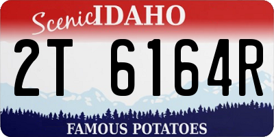 ID license plate 2T6164R