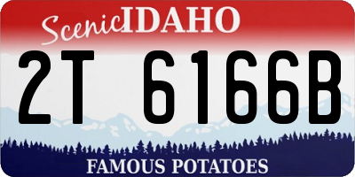 ID license plate 2T6166B