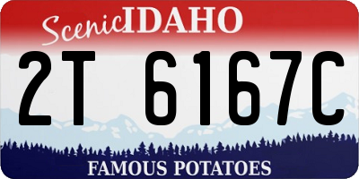 ID license plate 2T6167C