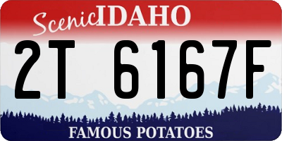 ID license plate 2T6167F