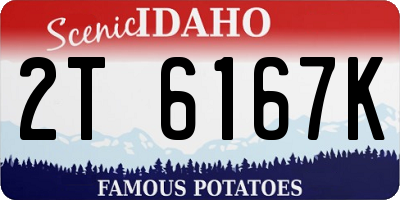 ID license plate 2T6167K