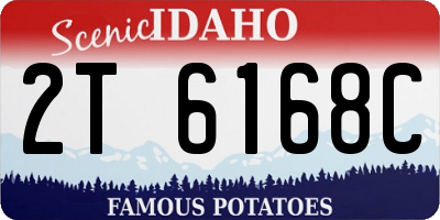 ID license plate 2T6168C