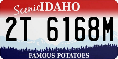 ID license plate 2T6168M