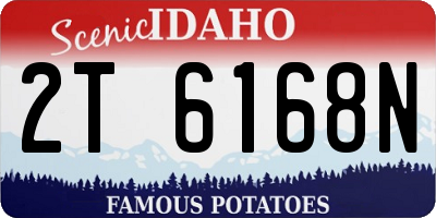 ID license plate 2T6168N
