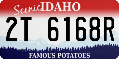 ID license plate 2T6168R