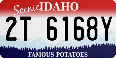 ID license plate 2T6168Y