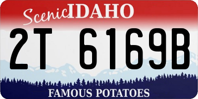 ID license plate 2T6169B