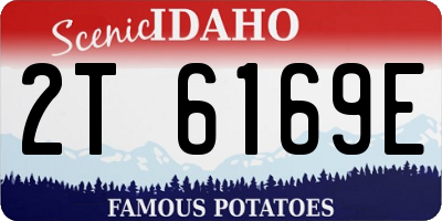 ID license plate 2T6169E