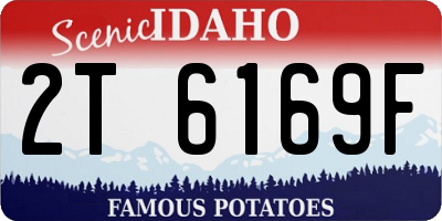 ID license plate 2T6169F