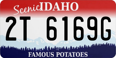 ID license plate 2T6169G