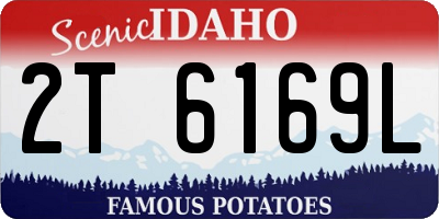 ID license plate 2T6169L