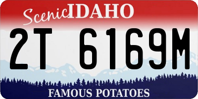 ID license plate 2T6169M