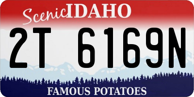 ID license plate 2T6169N
