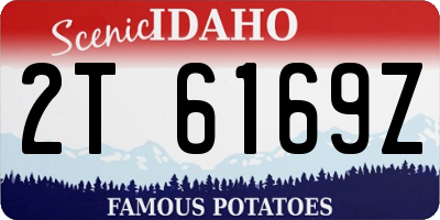 ID license plate 2T6169Z