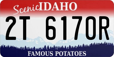 ID license plate 2T6170R