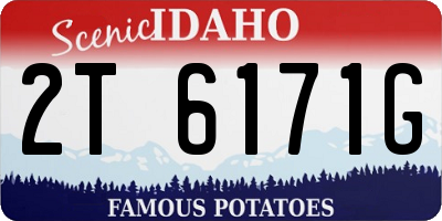 ID license plate 2T6171G