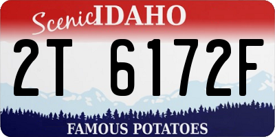 ID license plate 2T6172F