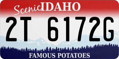 ID license plate 2T6172G